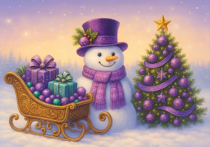 Пакет Новий Рік великий горизонтальний BG-020